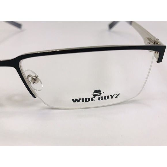New Wide Guyz Black TONY Eyeglasses 60mm for The Stylish Large Man - Picture 9 of 13